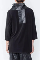 IC Collection Crinkle Cowl Neck Top-IC-5084T