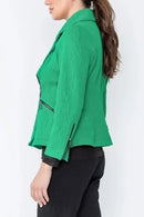 IC Collection Alphabet Embossed Biker Jacket-IC-4618J