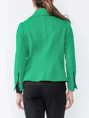 IC Collection Alphabet Embossed Biker Jacket-IC-4618J