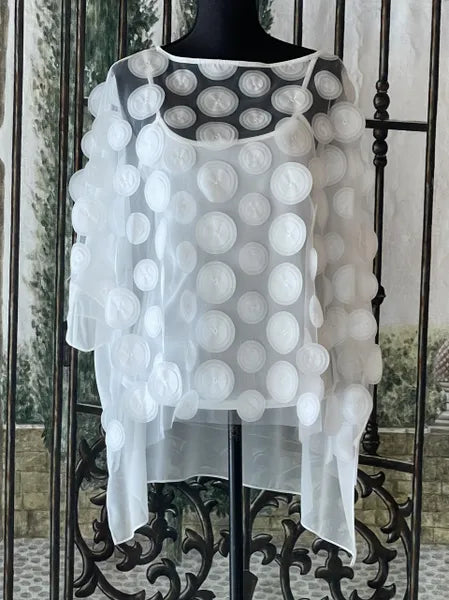 IC Collection Two Piece Spiral Mesh Top-IC-4685T