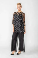 IC Collection Two Piece Long Sleeve Spiral Mesh Top-IC-4694T