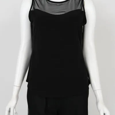 IC Collection Sleeveless Mesh Basic Top-IC-4689T
