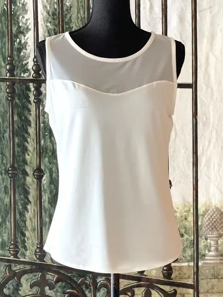 IC Collection Sleeveless Mesh Basic Top-IC-4689T