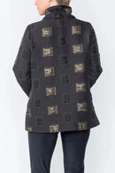 IC Collection Hi Fashion High Collar Jacket-IC-5095J