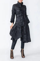 IC Collection Asymmetric Long Crinkle Jacket-IC-5078J