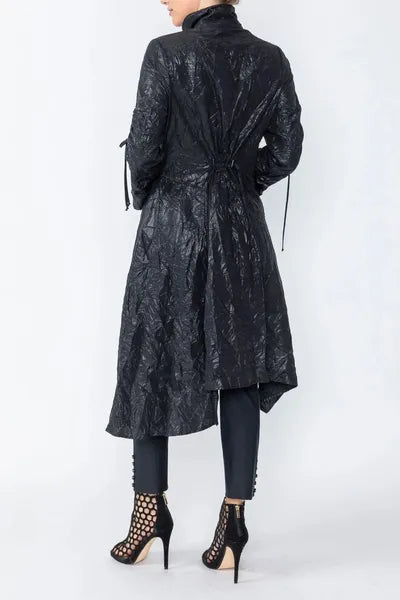 IC Collection Asymmetric Long Crinkle Jacket-IC-5078J