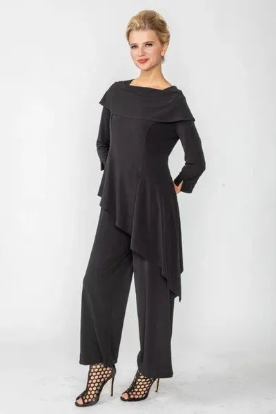 IC Collection Elegant Cowl Neck Jumpsuit-IC-4642JS