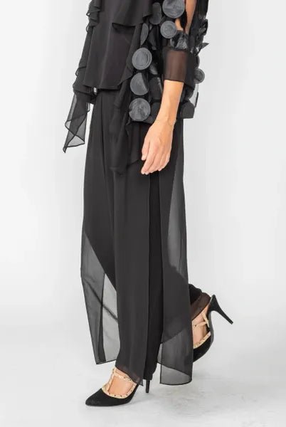 IC Collection Chiffon Layered Pant | Unique Apparel USA