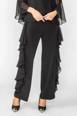 IC Collection Chiffon Draped Pant | Unique Apparel USA