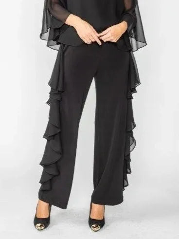 IC Collection Chiffon Draped Pant-IC-4634P