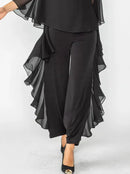 IC Collection Chiffon Draped Pant-IC-4634P