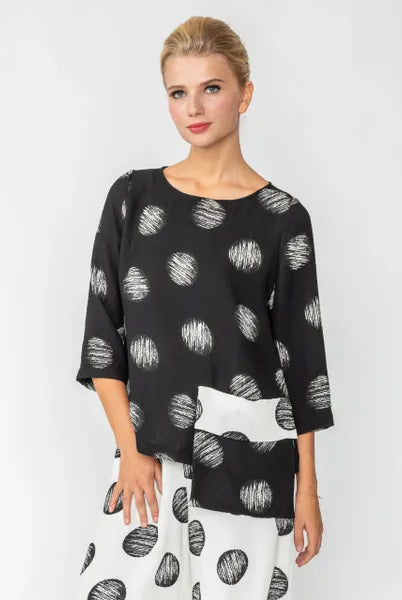 IC Collection Pocket Scratch Tunic | Unique Apparel USA