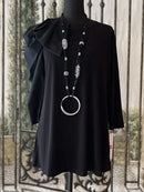 IC Collection Bow Sleeve Top-IC-5870T