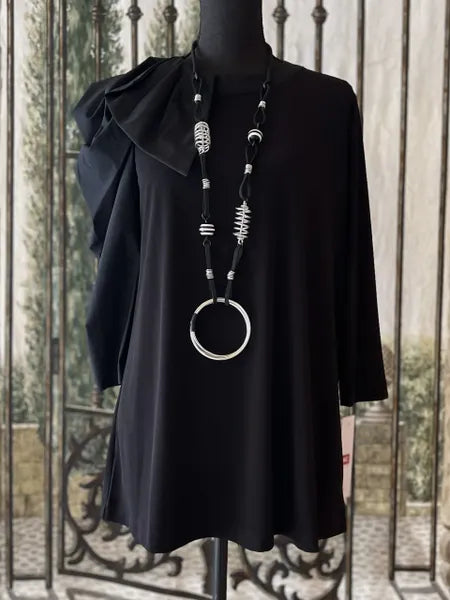 IC Collection Bow Sleeve Top-IC-5870T