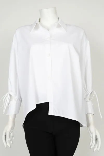 IC Collection Short Cold Wrist Asymmetric Blouse-IC-4893T