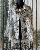 IC Collection Mesh Floral Sketch Cardigan-IC-6154J