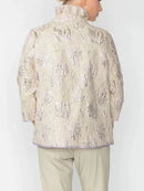 IC Collection Floral Embossed Open Jacket-IC-4672J