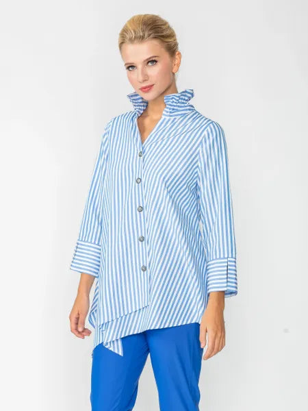 IC Collection Button Down Blouse-IC-4692B