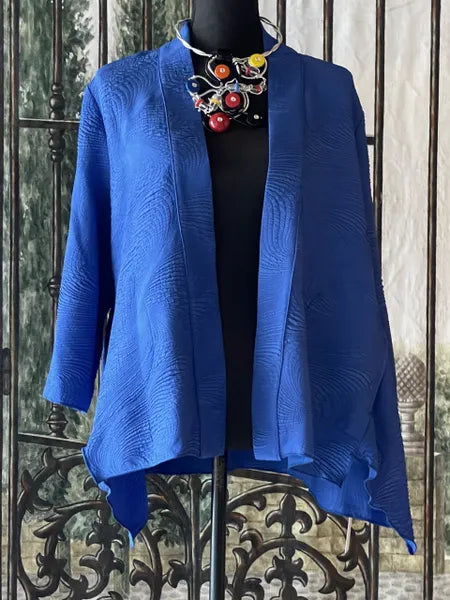 IC Collection Textured Open Front Jacket-IC-5741J