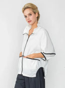 IC Collection Wire Neck Full Zip Jacket-IC-6010J