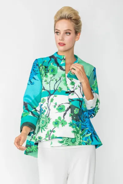 IC Collection Blossom One Button Jacket | Unique Apparel USA