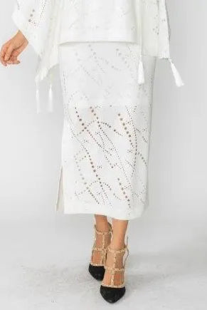 IC Collection Laser Cut Pencil Skirt | Unique Apparel USA
