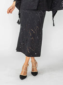 IC Collection Laser Cut Pencil Skirt-IC-4648S