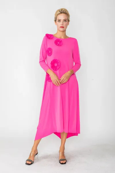 IC Collection Rosette Dress-IC-6153D