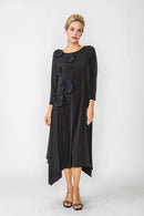 IC Collection Rosette Dress-IC-6153D