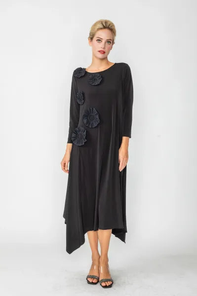 IC Collection Rosette Dress-IC-6153D