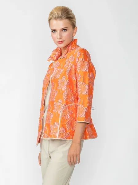 IC Collection Tulip Embossed Open Jacket-IC-4700J