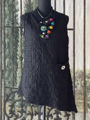 IC Collection Sleeveless Asymmetric Pucker Tunic-IC-4811T