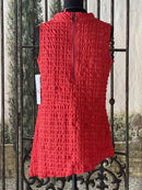 IC Collection Sleeveless Asymmetric Pucker Tunic-IC-4811T