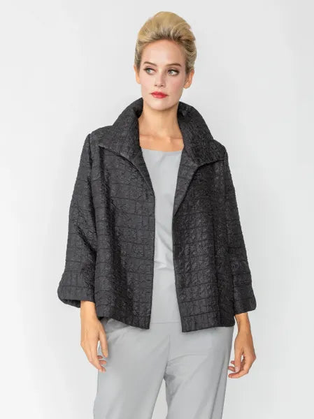 IC Collection Textured Open Jacquard Jacket-IC-6289J-DUP