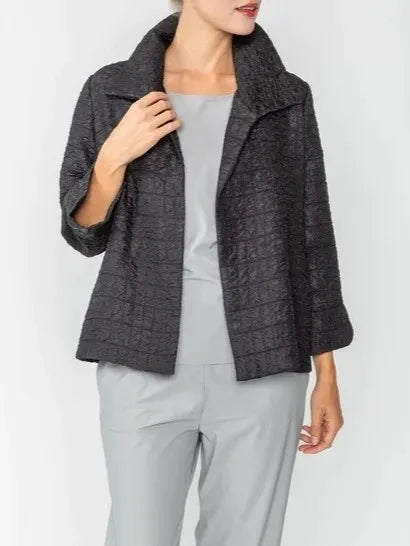 IC Collection Textured Open Jacquard Jacket-IC-6289J-DUP