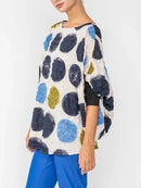 IC Collection Crinkle Polka Dot Poncho-IC-6113T
