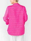 IC Collection Crinkle One Button Jacket-IC-6288J