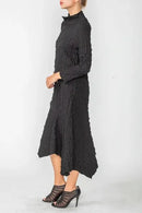 IC Collection Mock Neck Shift Silhouette Dress-IC-4614D