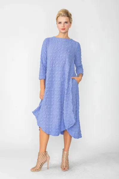 IC Collection Textured Sunday Dress-IC-6001D
