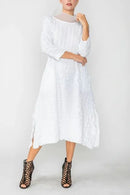 IC Collection Organdy Stand Collar Dress-IC-4705D