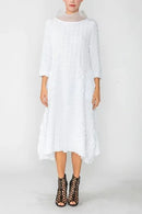 IC Collection Organdy Stand Collar Dress-IC-4705D