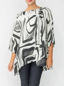 IC Collection Swirl Asymmetric Tunic-IC-6104T