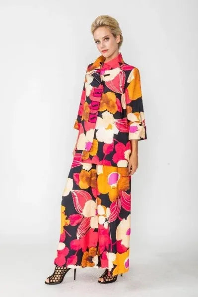 IC Collection Floral Palazo Pant-IC-5883P