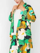 IC Collection Floral Asymmetric Kimono-IC-5895J