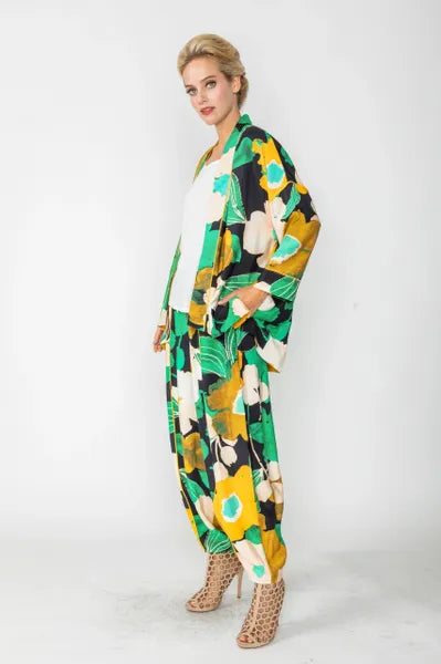 IC Collection Floral Asymmetric Kimono-IC-5895J