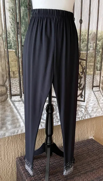 Gardy Rhinestone Covered Ankle Legging-692