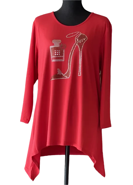 Gardy High Heel Graphic Tunic-8932