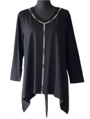 Gardy Rhinestone Striped Tunic-8983