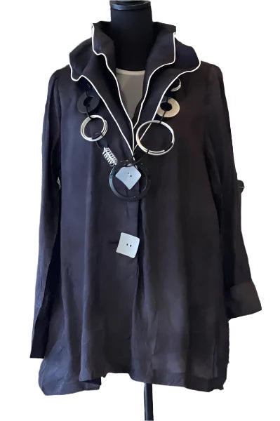 Song & Sung Crikled Button Down Jacket-B1005