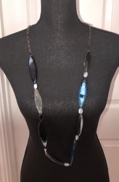 Artisan Marble Link Necklace-7689A